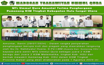 Pembagian Penghargaan Para Juara KSM Tingkat Kabupaten HSU